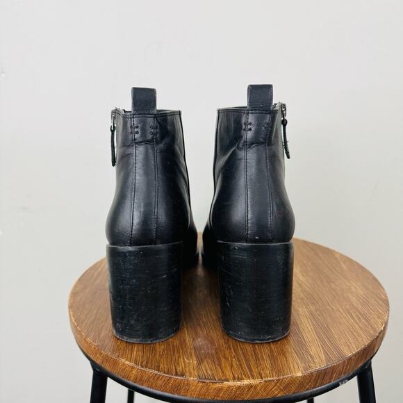 Treasure And Bond Freda Black Leather Bootie Women’s Size 8.5 - Picture 7 of 12